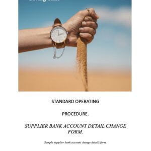 10560 Supplier bank account detail change form