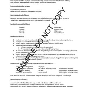 10770 Employee bank account change process